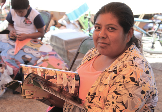 Entrega de material en Puebla en Lengua Náhuatl 3